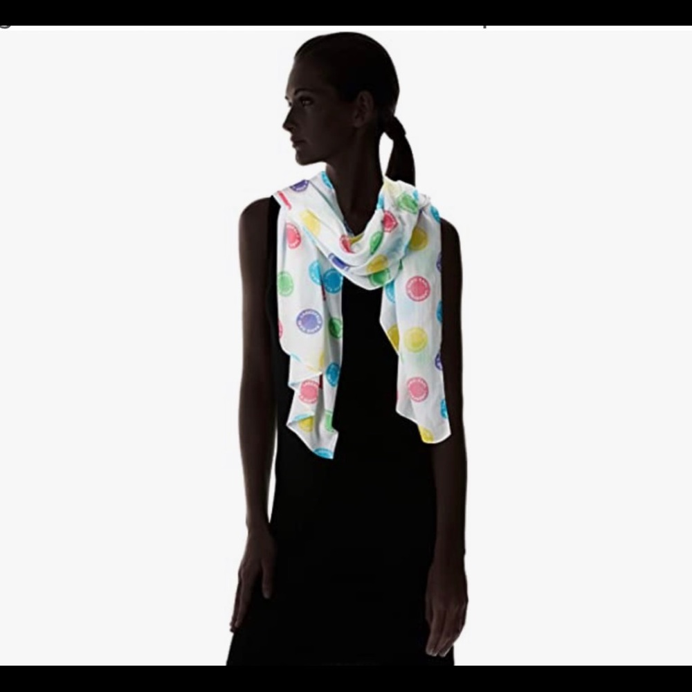 Karl Lagerfeld Paris Logo Rectangle Women's Pareo Multicolor OS NWT